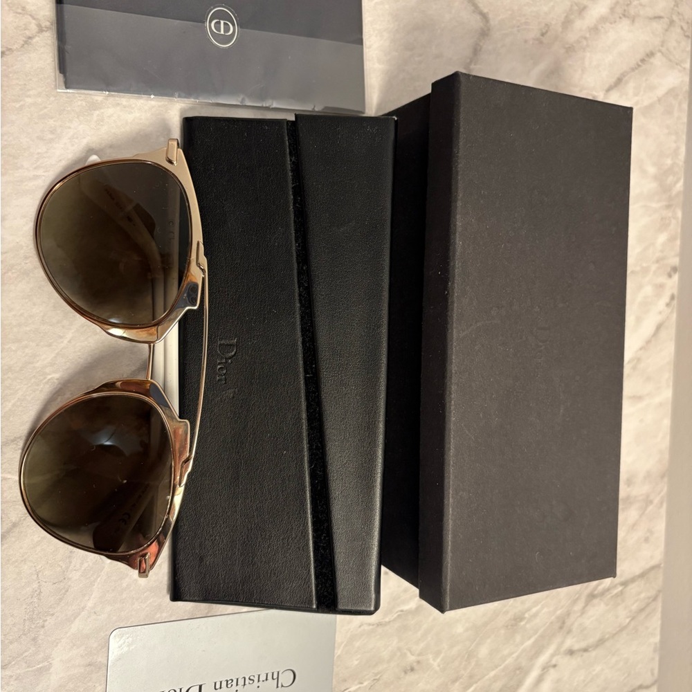 Dior Gold Aviator Sunglasses